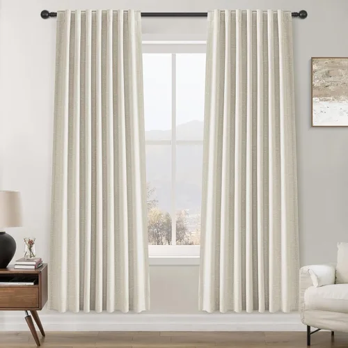Miniatura 61 de Cortinas opacas de 54 pulgadas de largo para dormitorio, sala de estar, cortinas beige con aislamiento térmico, oscurecimiento de la habitación