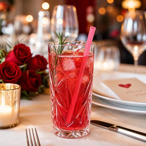 Miniatura 4 de 100 popotes en forma de corazón rosa, lindos popotes de plástico desechables para el día de San Valentín, cóctel, fiesta de cumpleaños, despedida