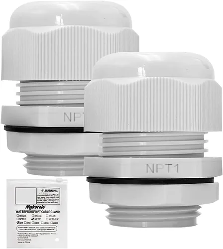 Miniatura 25 de MAKERELE NPT de 1" Conector de Glándula de Cable Agarre de Cordón Protectores de Alambre de Nylon Plástico Impermeables