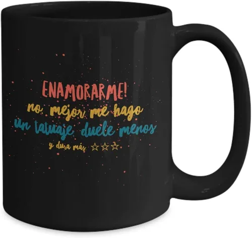 Miniatura 2 de Taza de Café Enamorarme Vaso, taza de café divertidas, tazas personalizadas, taza de café inspiradoras, taza con mensajes positivos.