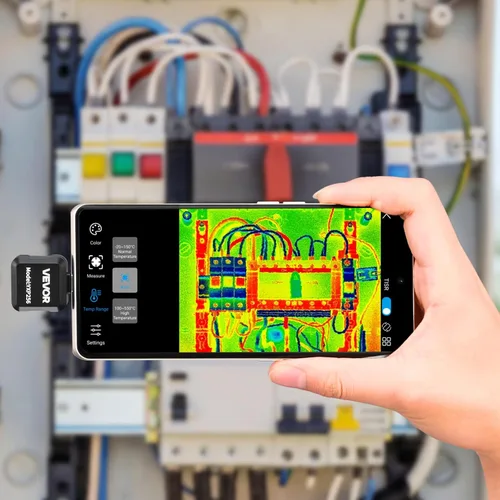 Miniatura 8 de VEVOR Cámara de imágenes térmicas para Android, 512 x 384 TISR Super Resolución, cámara térmica infrarroja con frecuencia de actualización de 25 HZ