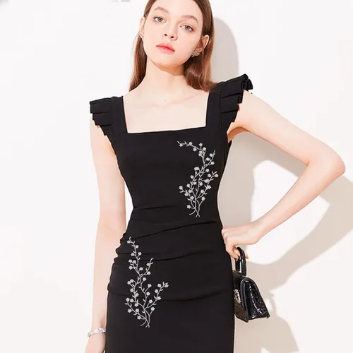 Miniatura 5 de CRASPIRE 2 piezas de apliques de flores para coser en ciruela, parches de bordado floral de encaje, vestidos de tela, accesorios para reparación