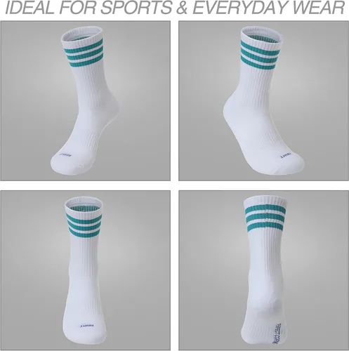 Miniatura 5 de PERFECT CORNER Calcetines de algodón con soporte de arco para entrenamiento atlético, gimnasio, para hombres y mujeres