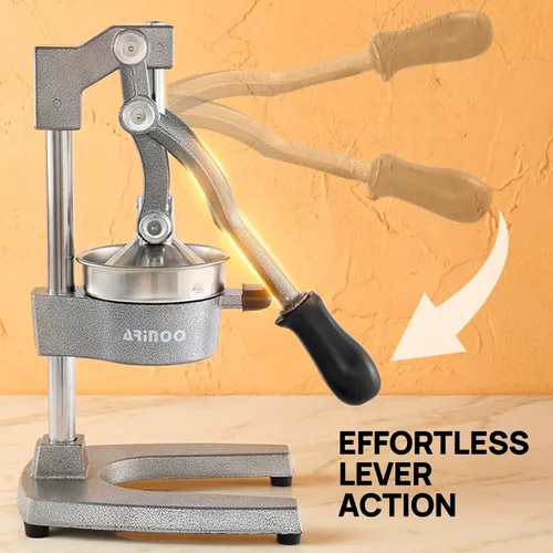 Miniatura 3 de Exprimidor de cítricos de hierro fundido de cocina, exprimidor manual de naranja, exprimidor de encimera resistente para limón, naranja, fácil