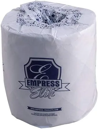 ELBT 965013 Empress Elite Premium - Papel higiénico para baño, color blanco, 2 capas, 4.5 x 3.25 pulgadas, 500 hojas, 96 por caja