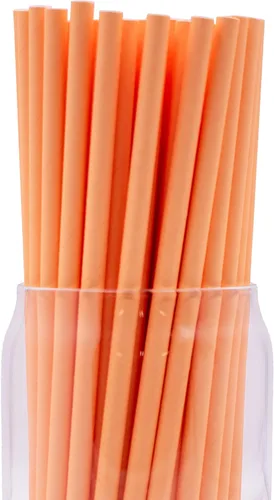Miniatura 65 de Paquete de 150 pajitas de papel biodegradables con lunares rojos de 4 capas (compostables, no tóxicas, sin BPA)