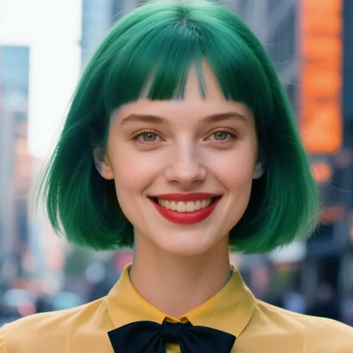 Miniatura 18 de Peluca azul Bob con flequillo de 12 pulgadas, peluca azul real corta de fibra sintética Bob para mujer, pelucas cortas Bob y peluca de cosplay