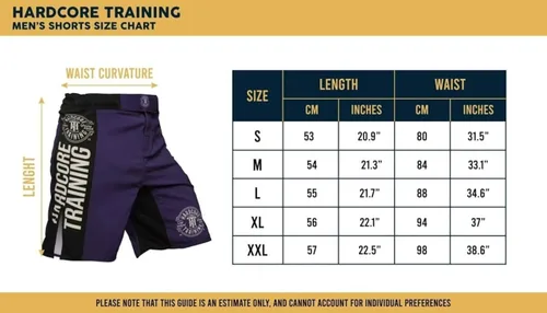 Miniatura 7 de Hardcore Training MMArio - Pantalones cortos de combate para artes marciales mixtas y artes marciales mixtas