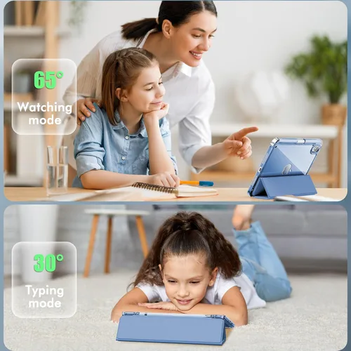 Miniatura 6 de INFILAND Funda para iPad mini 7, iPad mini 7ª (A17 Pro)/6ª generación de 8.3 pulgadas 2024/2021, parte trasera transparente y funda protectora
