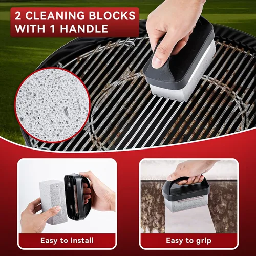Miniatura 3 de onlyfire Kit de limpieza de parrilla de 15 piezas para Blackstone, kit de limpieza de parrilla de parte superior plana con piedra de parrilla