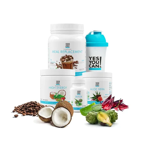 Miniatura 17 de Yes You Can! Kit Detox Plus (galletas y crema de reemplazo de carne, hibisco de aloe vera) - Polvo completo de reemplazo de comidas, refuerzo
