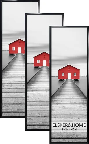 Miniatura 39 de ELSKER&HOME 18x24 Marco para Póster 3 Pack, Marco Plateado para Montaje Horizontal o Vertical en la Pared, Resistente y a Prueba de Arañazos
