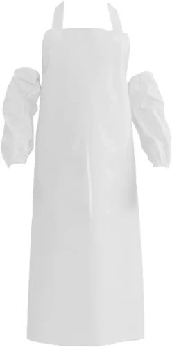 Miniatura 5 de ELEBOX Delantal impermeable a prueba de aceite delantal utilitario delantal resistente a productos químicos con manga delantal de trabajo ultra