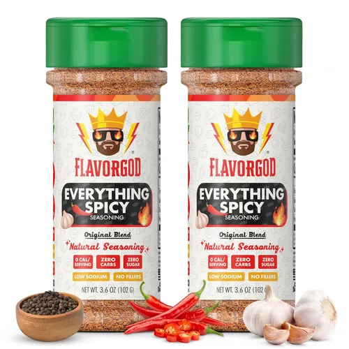 Miniatura 30 de Mezcla de Condimentos con Sabor a Queso de FlavorGod - Mezcla de Especias Premium Totalmente Natural y Saludable para Pollo, Verduras, Ensalada