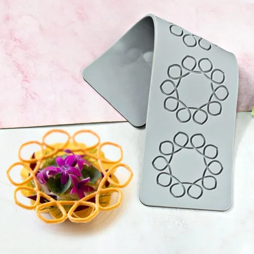 Miniatura 5 de Molde de encaje de silicona para fondant de flores 3D, tapete comestible de azúcar, tapete de encaje de impresión de fondant, tapete de encaje