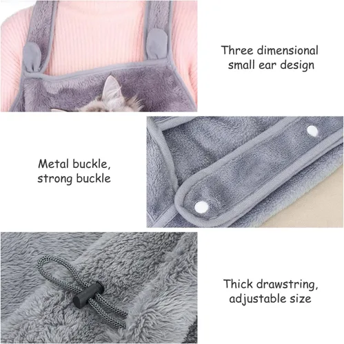 Miniatura 5 de Portador para gatos y mascotas, delantal, chaleco suave, bolsa de transporte para mascotas en el hombro para mascotas, para mascotas, bolsa frontal