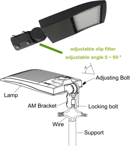Miniatura 4 de luz LED para la calle, estacionamientos, postes, áreas exteriores, 5000k, DLC UL (café), LF-SB150W-BL, 150.00watts, 110.00 volts