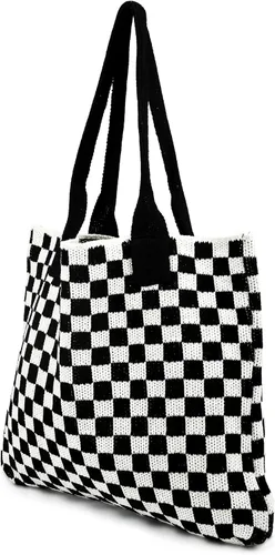 Miniatura 21 de Bolsas de ganchillo para mujer, bolsa de mano de playa de verano, bolsa de hombro de gran capacidad, bolsa de hobo estética, bolsa de punto, bolsa