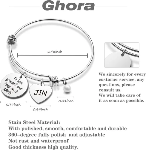 Miniatura 2 de G-Ahora Kpop Army Bracelet Kpop Bangtan Boys Jewelry JIMIN JK JIN RM SUGA JHOPE V Bracelet Best Gift for The Army