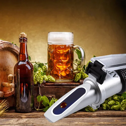 Miniatura 9 de LEERCHUANG Brix Hidrómetro óptico, refractómetro Brix para elaboración de cerveza, medidor Brix de doble escala, gravedad específica 1.000-1.130