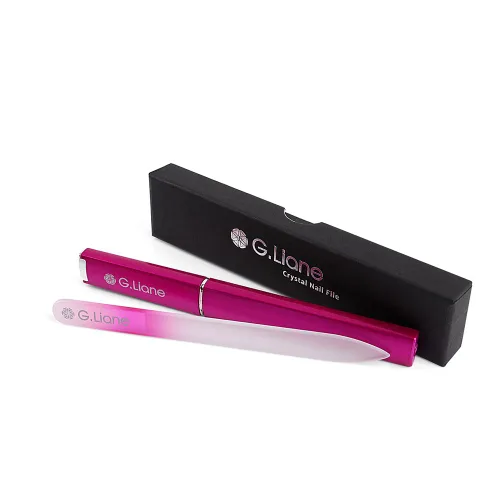 Miniatura 14 de Limas de cristal G. Liane para uñas - Lima doble cara de cristal grabada con estuche