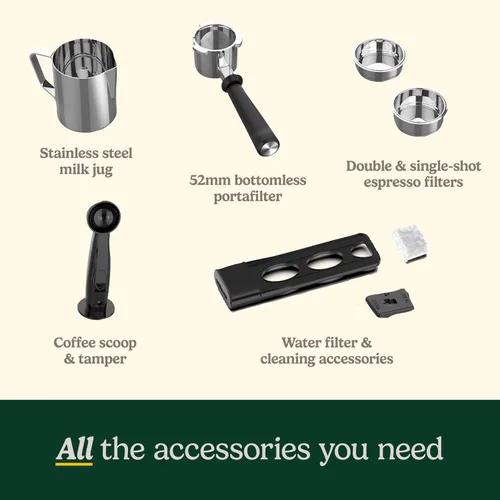 Miniatura 6 de Cuisinart Espresso Bar Slim Máquina de Café Espresso, Hace Bebidas Calientes o Frías de Calidad de Café Incluyendo Cappuccino, Lattes y Bebidas