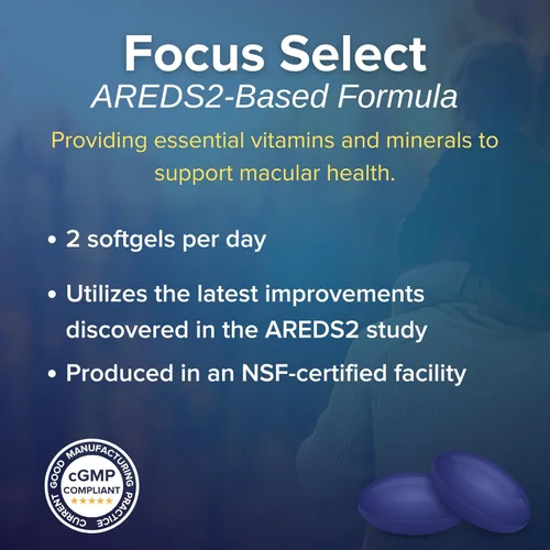 Miniatura 3 de Focus Select AREDS2 - Suplemento de vitaminas y minerales para ojos a base de AREDS2 - Suplemento a base de AREDS2 para ojos