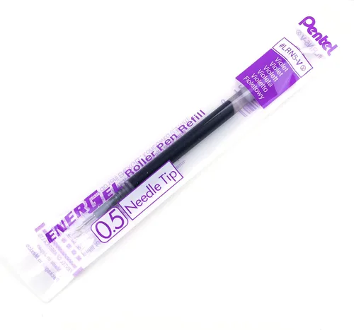 Miniatura 3 de Pentel - Tinta de recarga para bolígrafo de gel EnerGel, punta de aguja de 0.5 mm, tinta violeta, caja de 12 (LRN5-V)