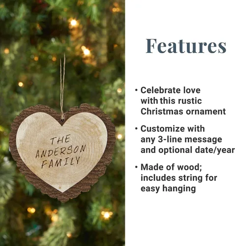 Miniatura 3 de Let's Make Memories Adorno de Navidad Personalizado para Parejas - Adorno de Navidad 2025 - Decoración de Árbol - Personalizar Mensaje, Año