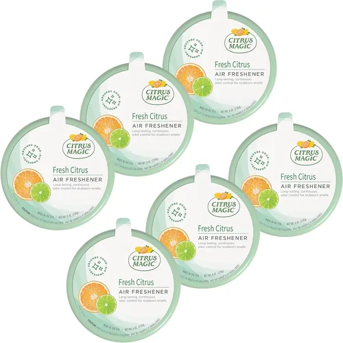 Miniatura 12 de Citrus Magic - Ambientador sólido que absorbe olores, lino puro, 8 onzas, paquete de 6