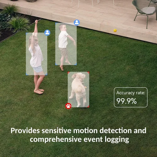 Miniatura 7 de CKK - Cámaras de seguridad 2K para exteriores, 2.4G/5G, cámaras de seguridad inalámbricas para el hogar, 360 PTZ, detección de movimiento PIR