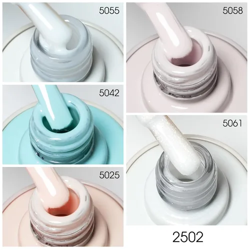 Miniatura 2 de VENALISA - Juego de esmaltes de uñas de gel blanco de 0.3 fl oz (0.3 fl oz) con kit de puntas de uñas, 5 unidades, blanco, azul, rosa bebé, rojo