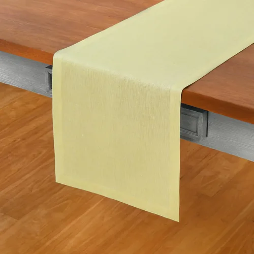 Miniatura 16 de Solino Home - Camino de mesa de lino, amarillo limón cambray, 14 x 120 pulgadas, Athena, lavable a máquina y de 100% lino europeo hecho a mano 15