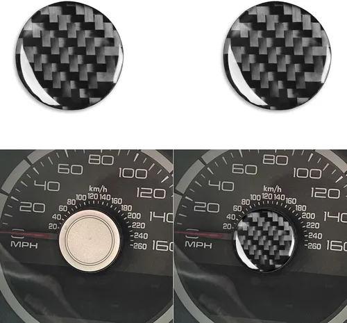Miniatura 15 de NVCNX Fibra de Carbono Compatible con Ford Mustang GT Shelby 2010-2014 2011 2012 2013 Consola Central del Coche Transmisión Automática Caja