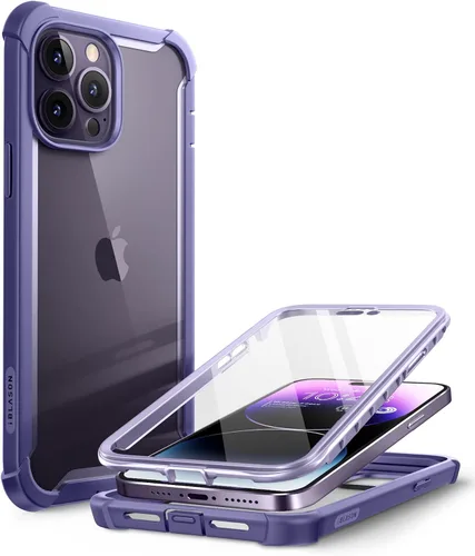 Miniatura 10 de i-Blason Ares - Funda para iPhone 14 Pro Max de 6.7 pulgadas (2022), funda transparente resistente de cuerpo completo con protector de pantalla
