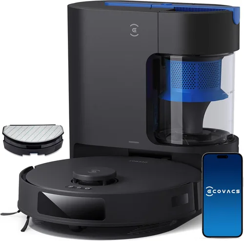 Miniatura 10 de ECOVACS DEEBOT N20 Plus Robot Aspirador y Fregona, con Estación de Vaciado Automático Sin Bolsa, Succión Potente de 8000Pa, Tecnología Anti-Enredos