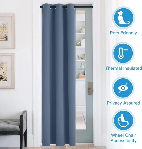Miniatura 36 de RYB HOME - Cortinas extralargas de privacidad, para bloquear luz, de techo a suelo, para comedor, oficina, sala de estar, cine en casa, patio, 8.3
