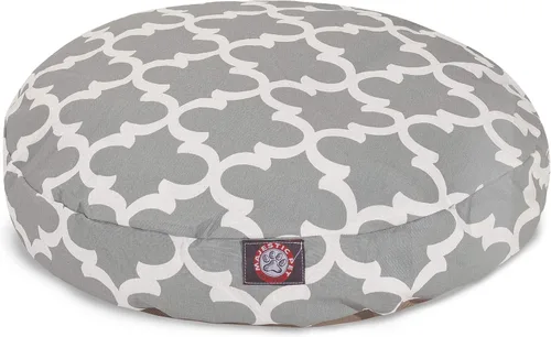 Miniatura 15 de Majestic Pet Products - Cama redonda pequeña para perros con rayas verticales negras para interiores y exteriores, con funda extraíble y lavable