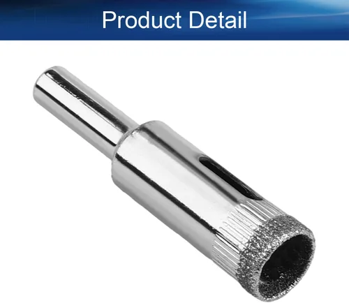 Miniatura 4 de Auniwaig Brocas de diamante, sierra de agujero de 0.472 pulgadas, broca de núcleo hueco para revestimiento de diamante, vidrio, cerámica, porcelana
