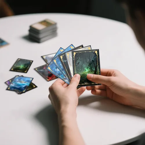Miniatura 7 de 1000 fundas para tarjetas negras, protectores de mazo con fundas mate para cartas, fundas para cartas de intercambio aptas para MTG, TCG y cartas