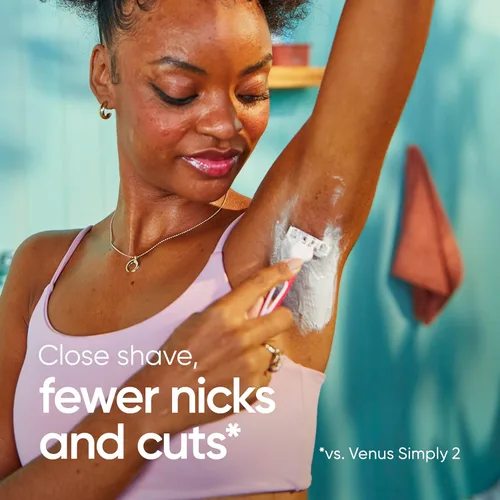Miniatura 3 de Gillette Venus Simply3 Maquinillas de afeitar desechables para mujer, 8 unidades, diseñadas para un afeitado cercano y cómodo