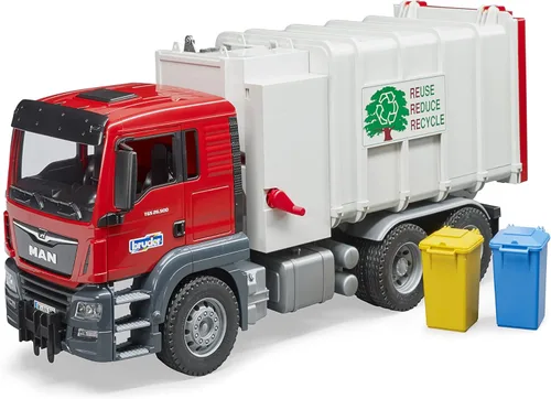 Miniatura 2 de Bruder Toys 03761 Camión de basura de carga lateral Man TGS