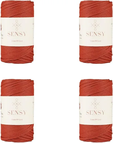 Miniatura 89 de Sensy - Cuerda de poliéster prémium de 0.118 pulgadas (0.118 in), 131 yardas, 100% polipropileno, cordón de macramé, cuerda de ganchillo de 0.118