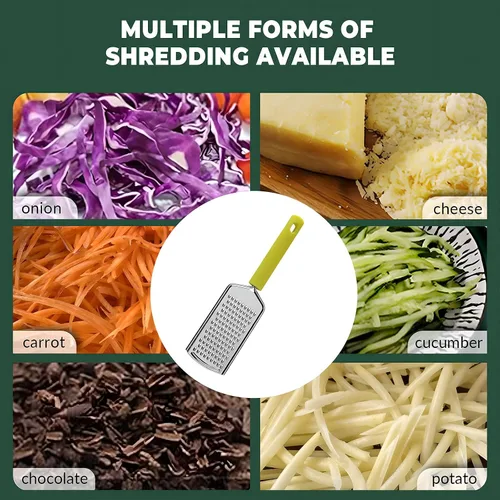 Miniatura 6 de Rallador de acero inoxidable; rallador de jengibre; rallador de especias; rallador de frutas; rallador de verduras; zanahoria, ajo, cebolla, nuez