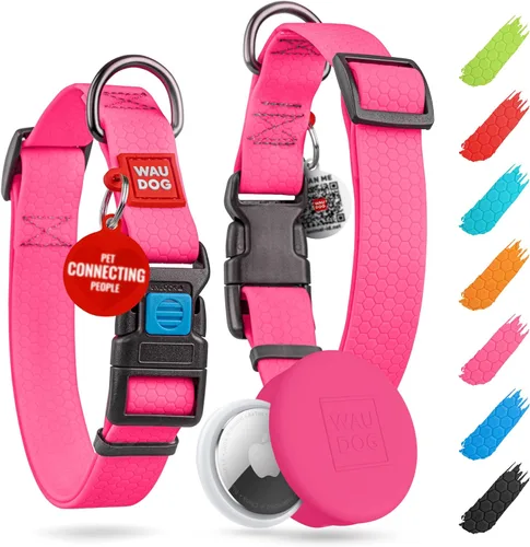 Miniatura 35 de WAUDOG Collar de Perro Impermeable - Collar de Perro Ajustable para Perros Grandes, Pequeños y Medianos - Collar de Perro Desmontable Impermeable