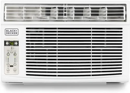 BLACK+DECKER Aire acondicionado de ventana de 8000 unidades térmicas británicas (BTU), unidad de aire acondicionado de ventana enfría hasta 350 pies