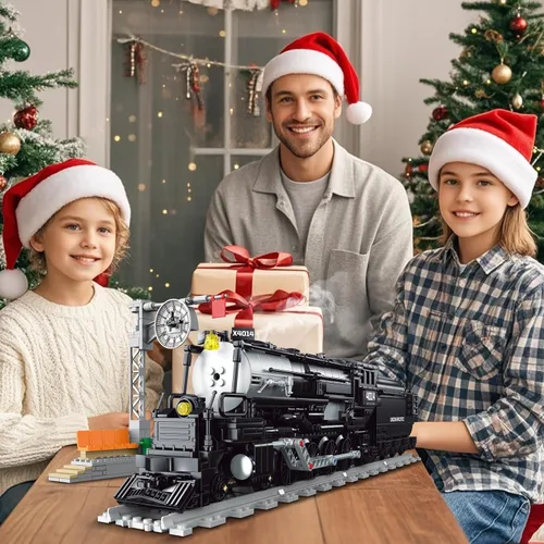 Miniatura 3 de Juego de construcción de tren urbano para adultos, juegos de juguetes de construcción de tren tronco para niños y niñas de 8 a 14 años de Navidad