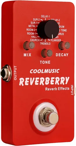 Miniatura 4 de Coolmusic Pedal de múltiples efectos Pedal de guitarra digital con 16 efectos True Bypass