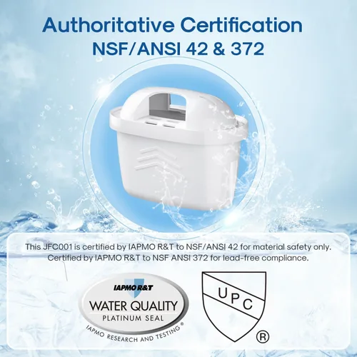 Miniatura 2 de ICEPURE 1001122 Repuesto para filtros de agua para jarra Brita Maxtra+/Maxtra/Mava, 1001122, 1001495, sistema de filtración de 7 etapas
