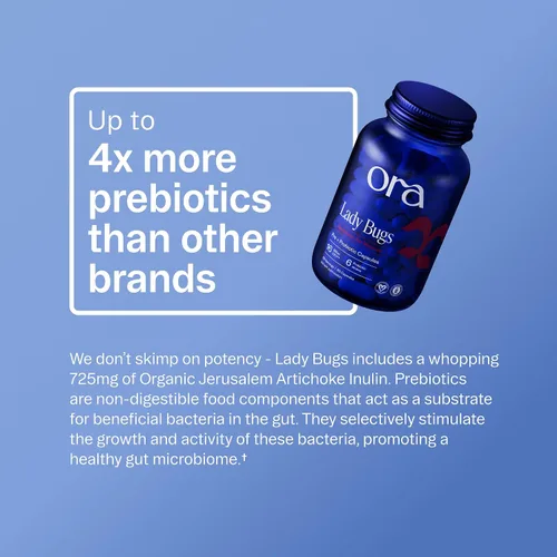 Miniatura 3 de Ora Organic Probiótico para mujeres con L. crispatus, 6 cepas de Lactobacillus clínicamente estudiadas para la salud vaginal, pH y del tracto
